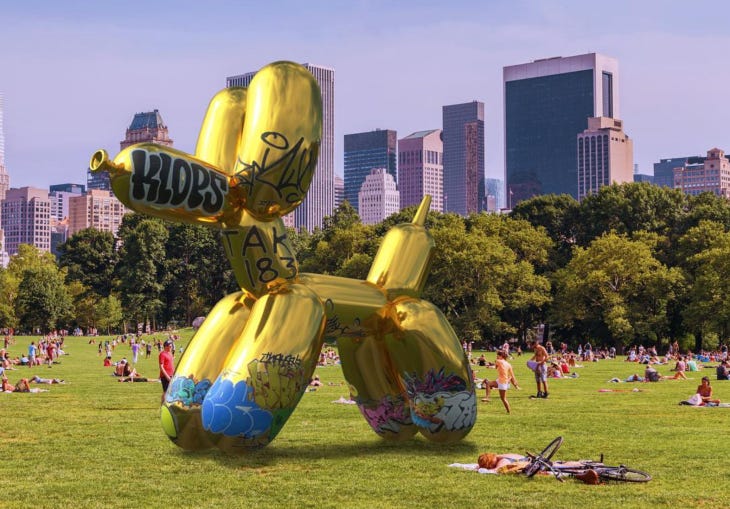 Jeff Koons' augmented reality Snapchat artwork gets 'vandalized ...