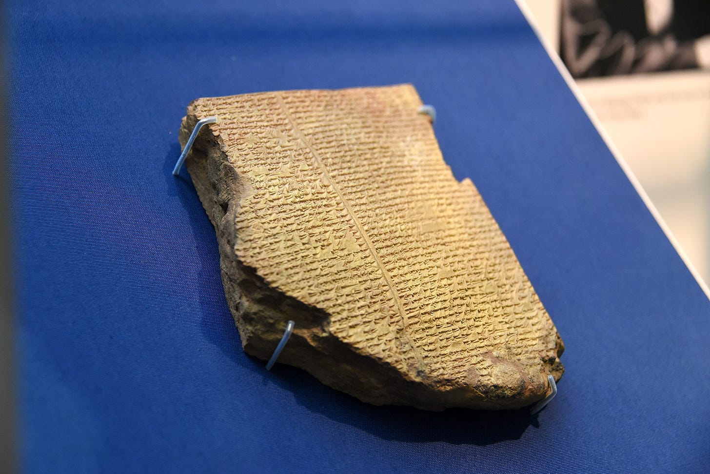 Tablet XI or the Flood Tablet of the Epic of Gilgamesh, currently housed in the British Museum in London.jpg