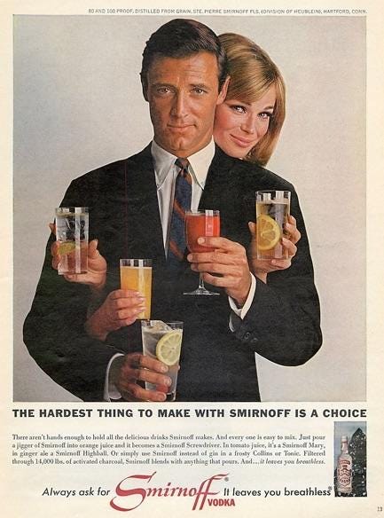 The one extra hand on this old Smirnoff ad. : r/mildlyinteresting