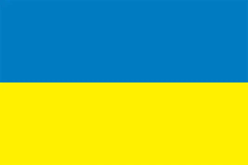 Ukraine flag, blue and yellow
