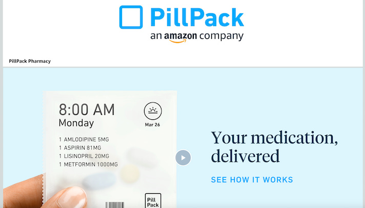 Amazon kicks off PillPack marketing campaign with email to Prime users |  MobiHealthNews