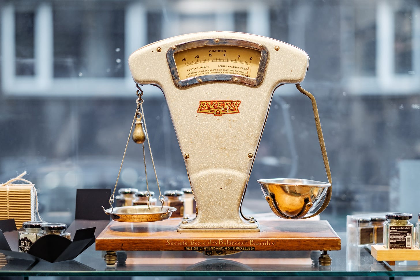 Photograph of an antique scale