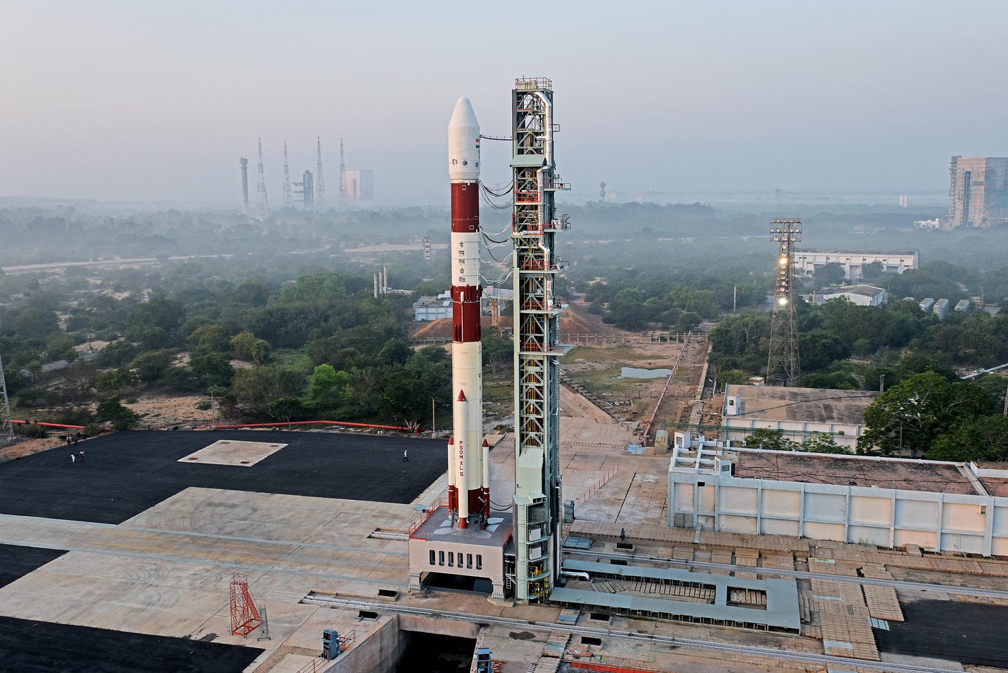 PSLV-C51 on the First Launch Pad