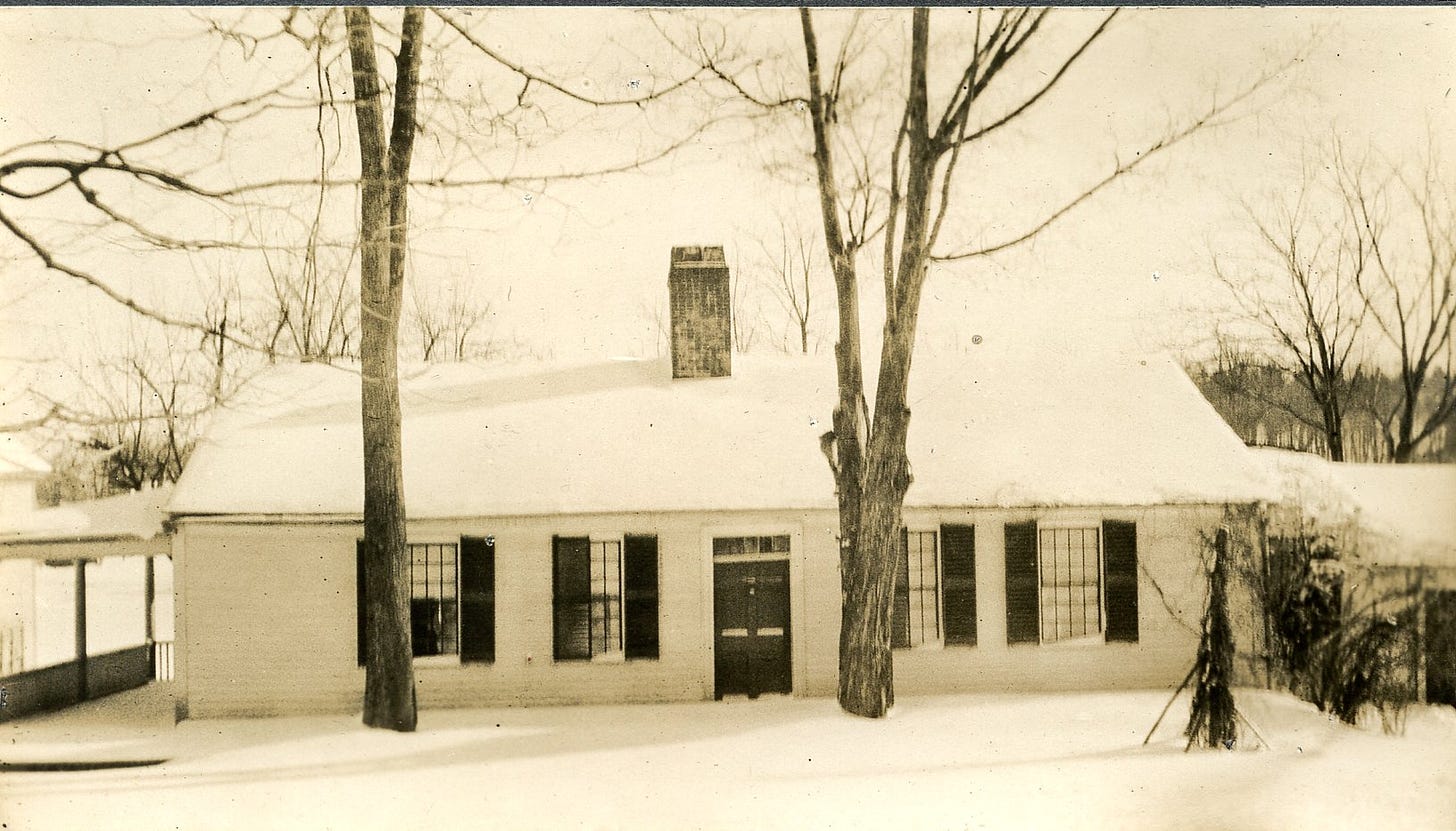 Hurd-Newell house in winter