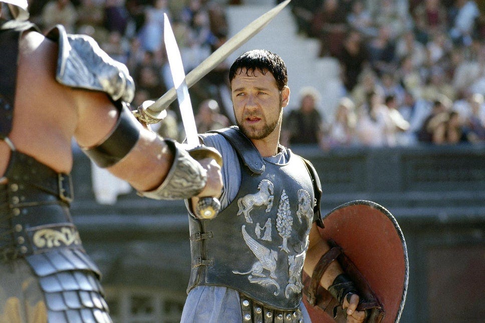Russell Crowe Art of Divorce auction: Gladiator breastplate sells for ...