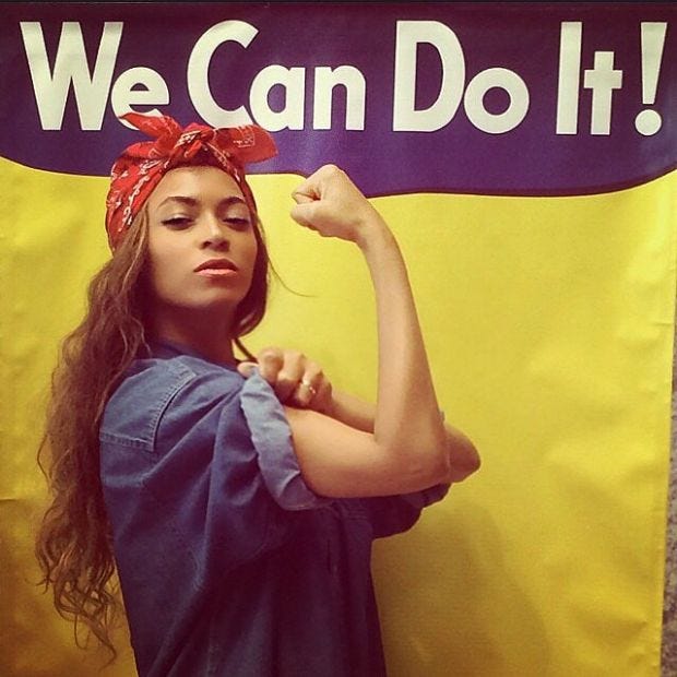 You Go Girl: 10 Empowering Girl Anthems | Free halloween costumes, Rosie  the riveter, Beyonce