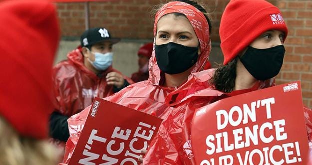 RNs will not be                        silenced | New York State Nurses Association