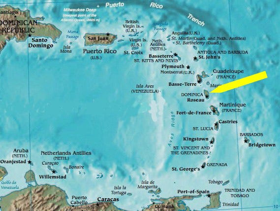 Earthquake Southeast of Dominica – Repeating Islands