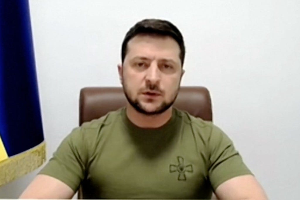 Ukrainian President Volodymyr Zelensky