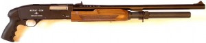 Pistol grip pump action shotgun