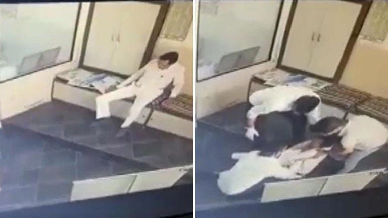Barmer businessman dies while reading newspaper; CCTV footage goes viral