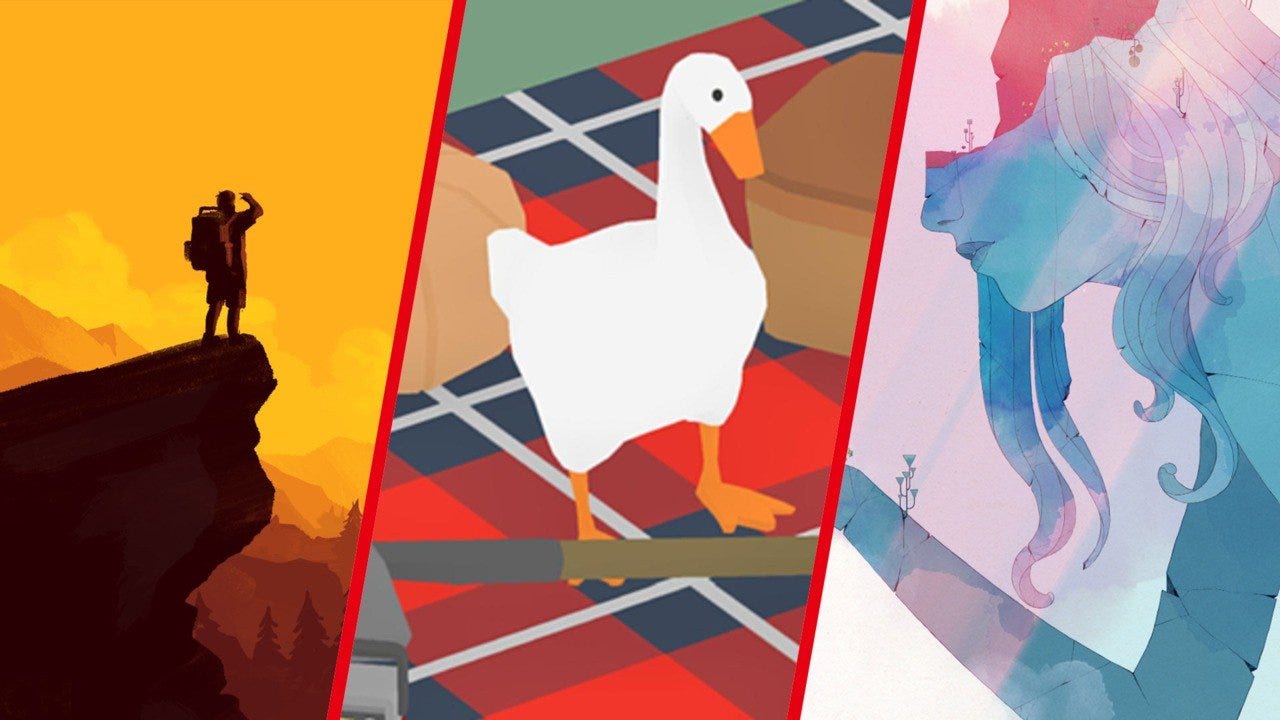 In order (L-R): Firewatch, Untitled Goose Game, GRIS.