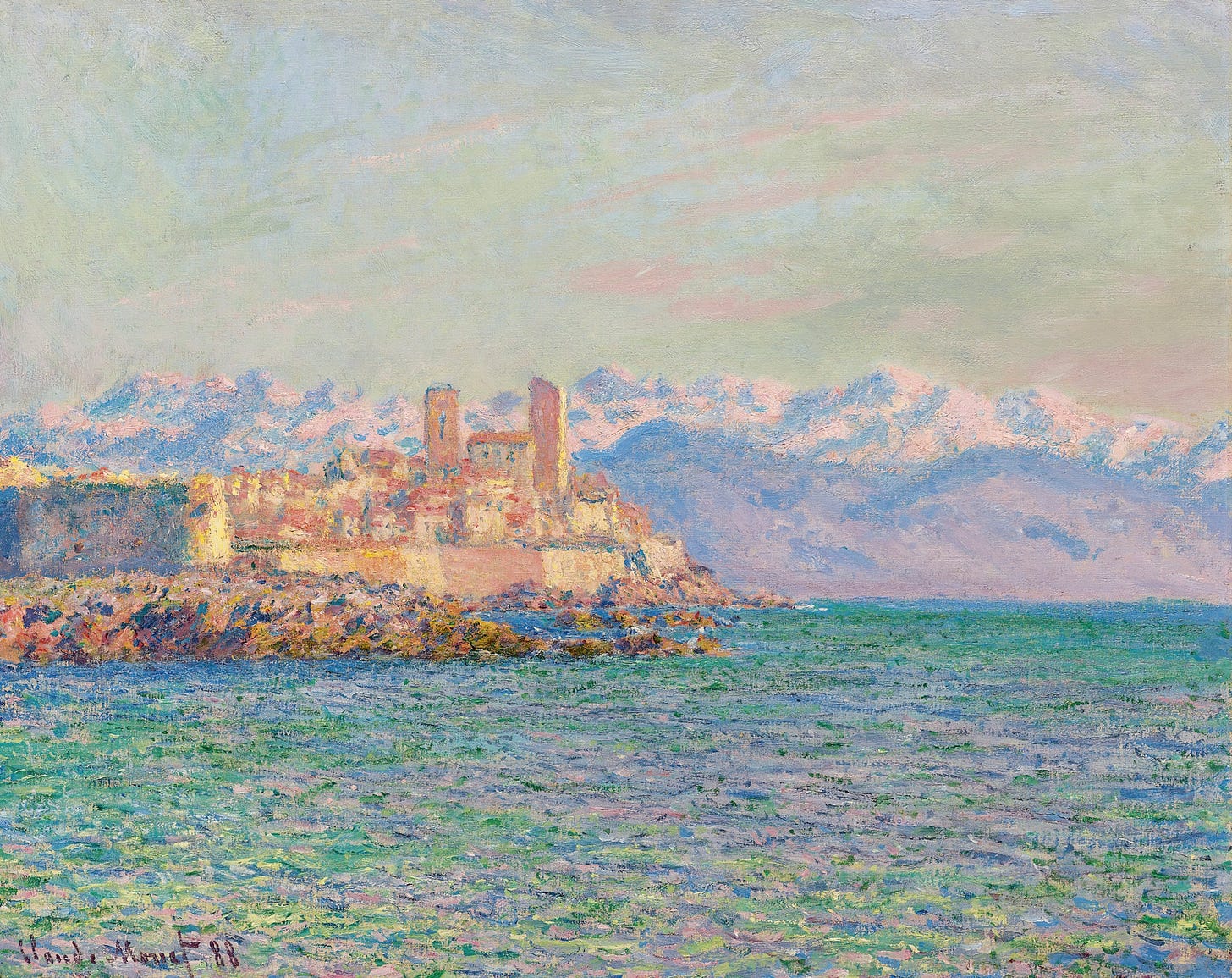 Antibes, Le Fort (1888) by Claude Monet