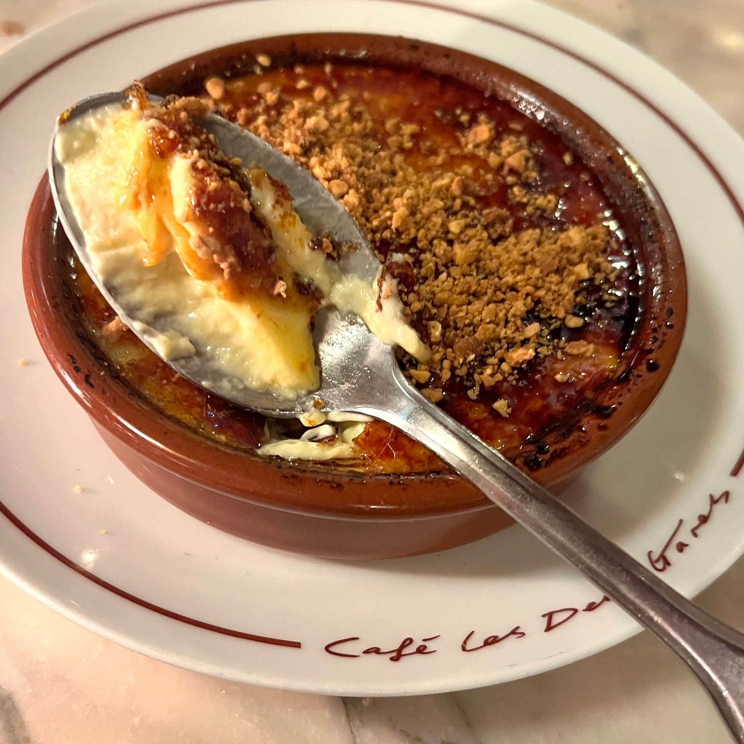Crème brûlée at Café Deux Gares restaurant in Paris | Paris by Mouth