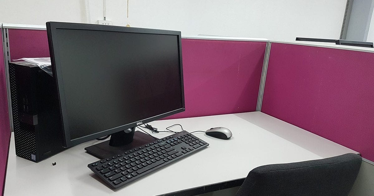 empty office desk