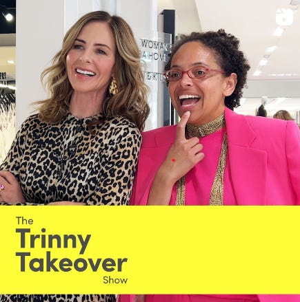 Vanessa & Trinny looking in mirror on The Trinny Takeover Show