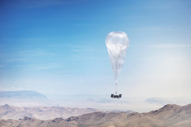 Loon balloon in flight