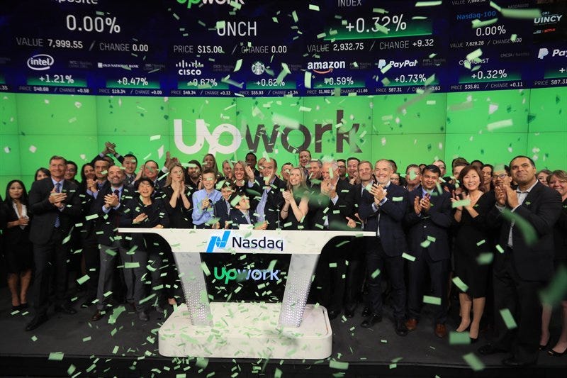 Upwork shares leap 40% as CEO calls IPO 'beginning of a new ...