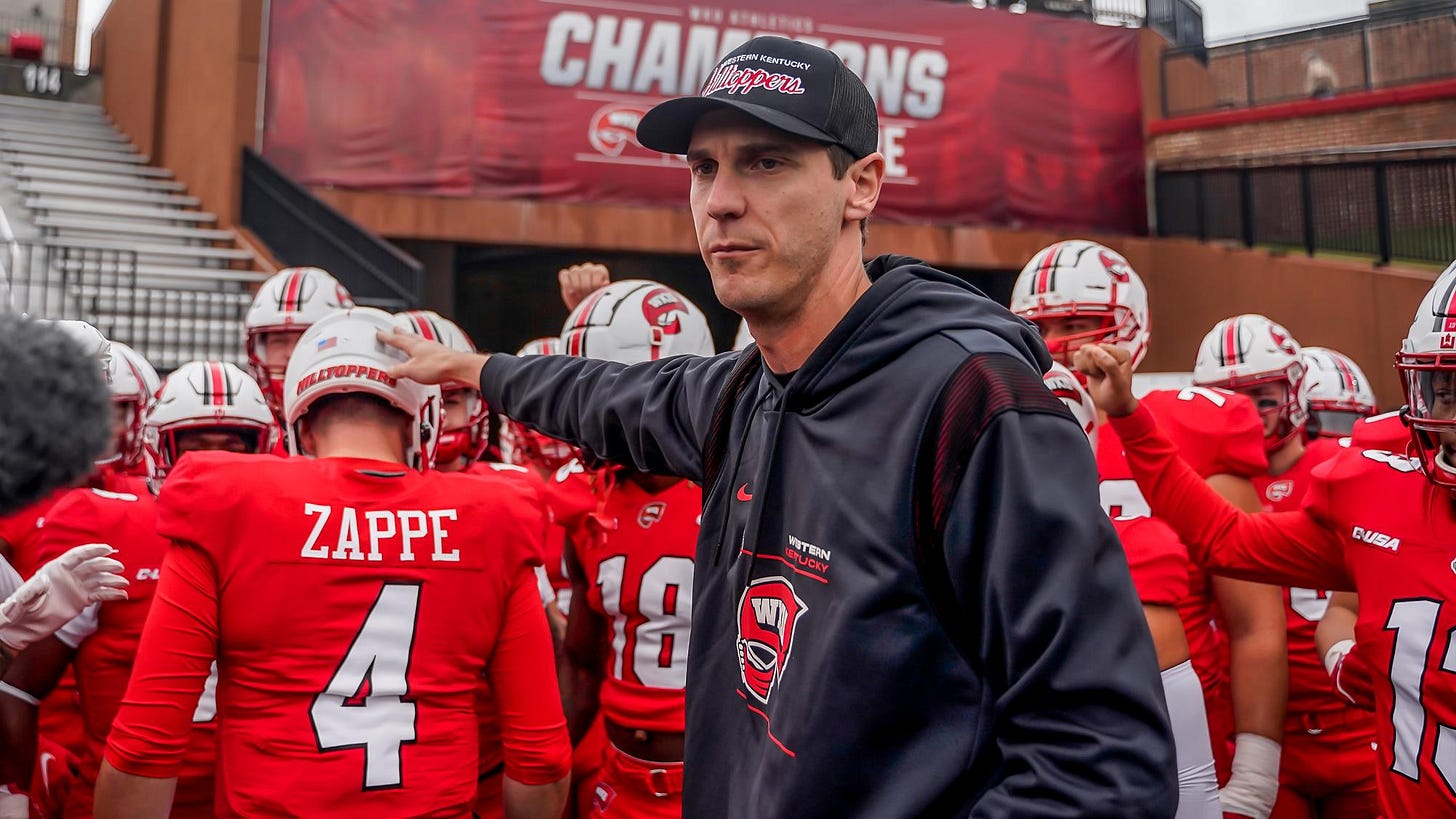 Offensive Coordinator Zach Kittley Named a 2021 Broyles Award Nominee -  Western Kentucky University Athletics