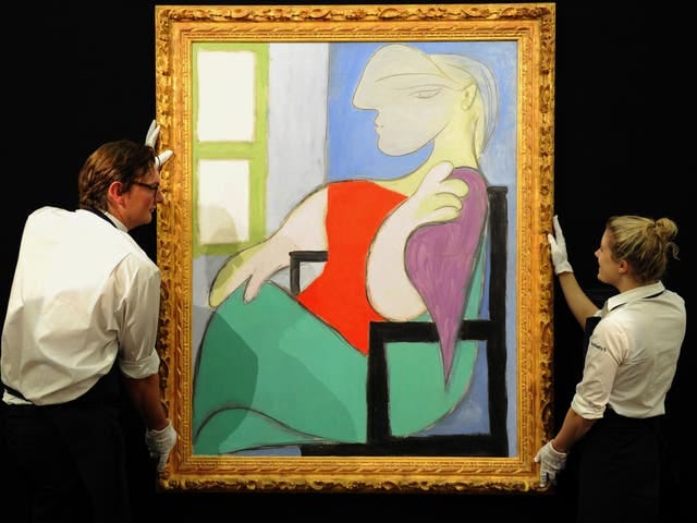 Picasso's Femme Assise Pres d'une Fenetre