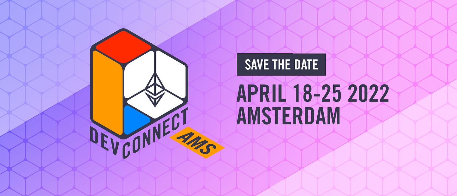 Devconnect: 18-25 April 2022 in Amsterdam | Ethereum Foundation Blog
