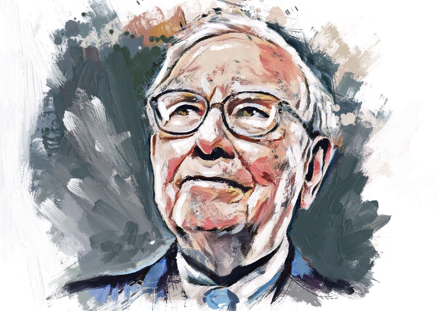 Warren Buffett portrait | Warren buffett, Warren, Bond movies