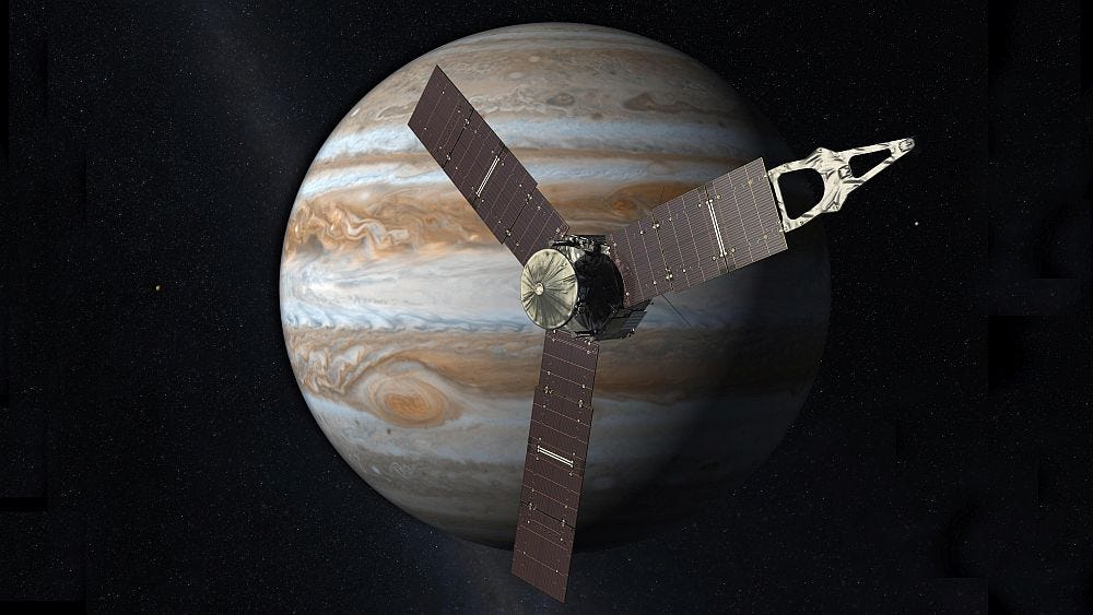 The Juno spacecraft at Jupiter