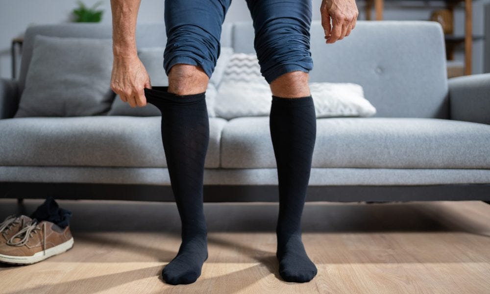 Can you sleep in compression socks?