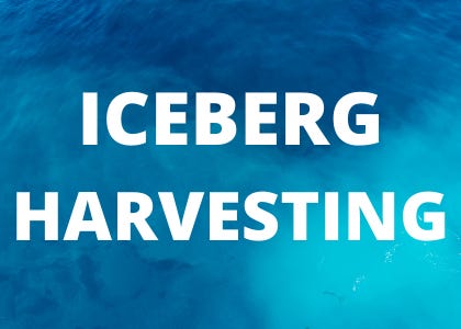 don't waste water podcast iceberg harvesting