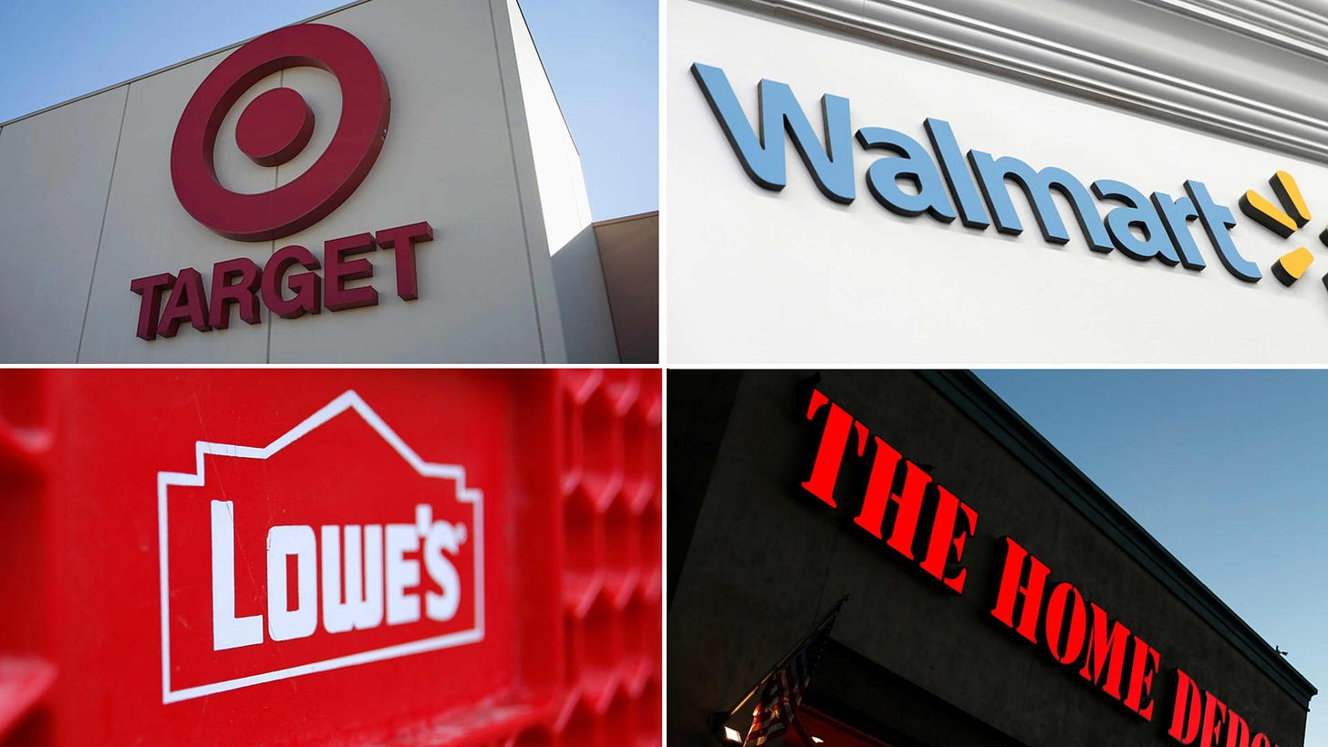 What Walmart, Target, Home Depot and Lowe's tell us about the economy
