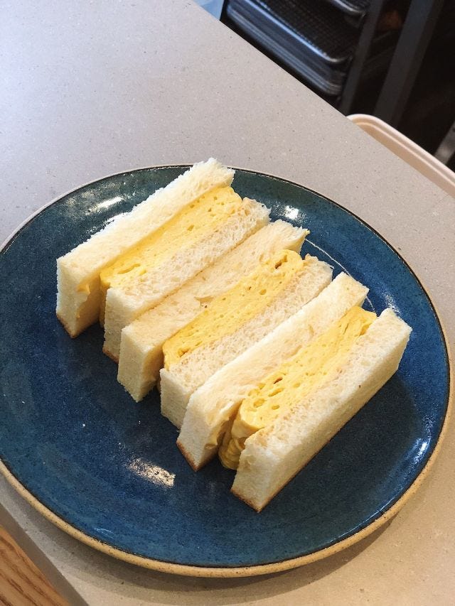 Konbi’s layered omelet sando