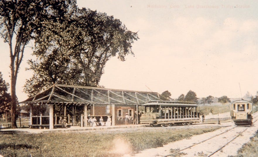 Quassy trolley station