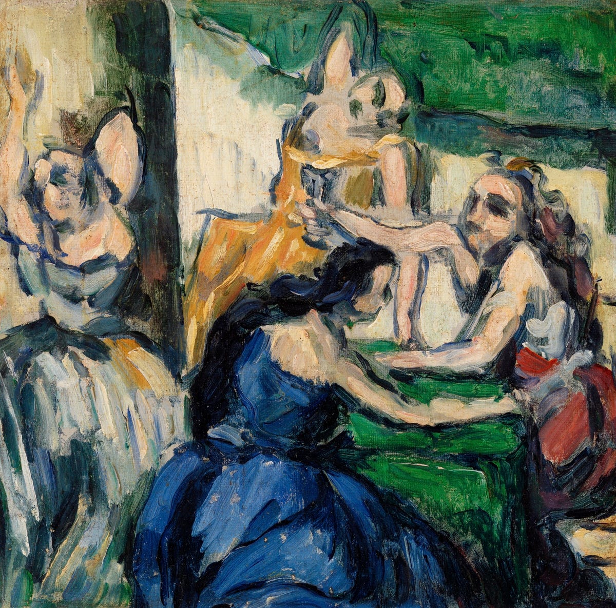 The Courtesans (Les Courtisanes) (ca. 1867–1868) by Paul Cézanne