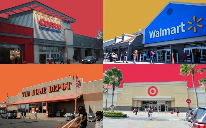 Walmart, Target, Lowe's, Amazon, Costco Gain During Covid-19