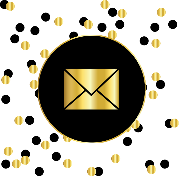 Email marketing black gold pixabay