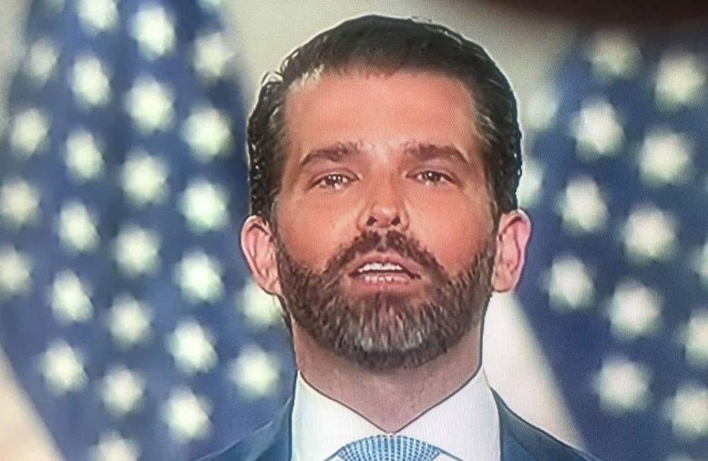 CocaineConvention: So, What Was with Don Jr&#39;s Eyes &amp; Why Was His Girlfriend  SO #*$@! LOUD!?)