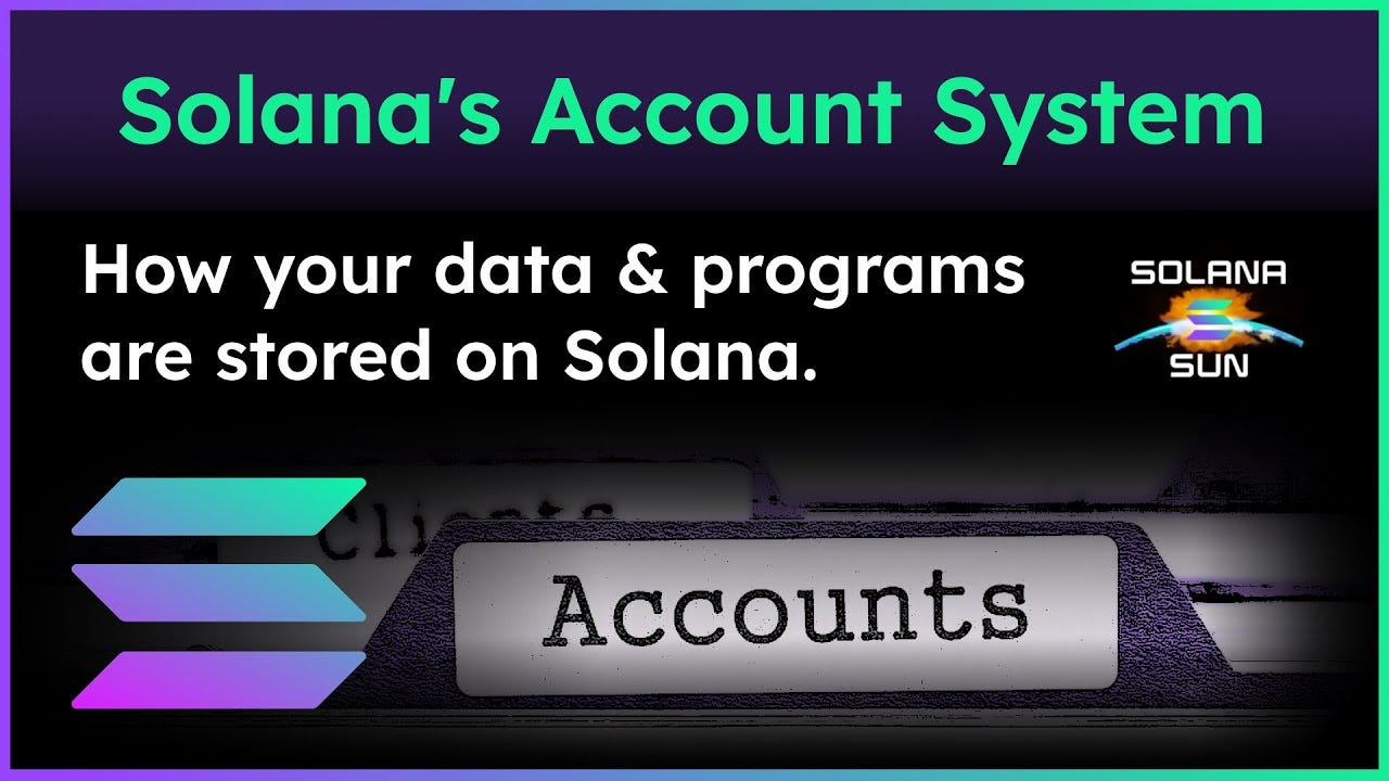 How Your Data & Programs are Stored on Solana - Solana's Account System -  YouTube