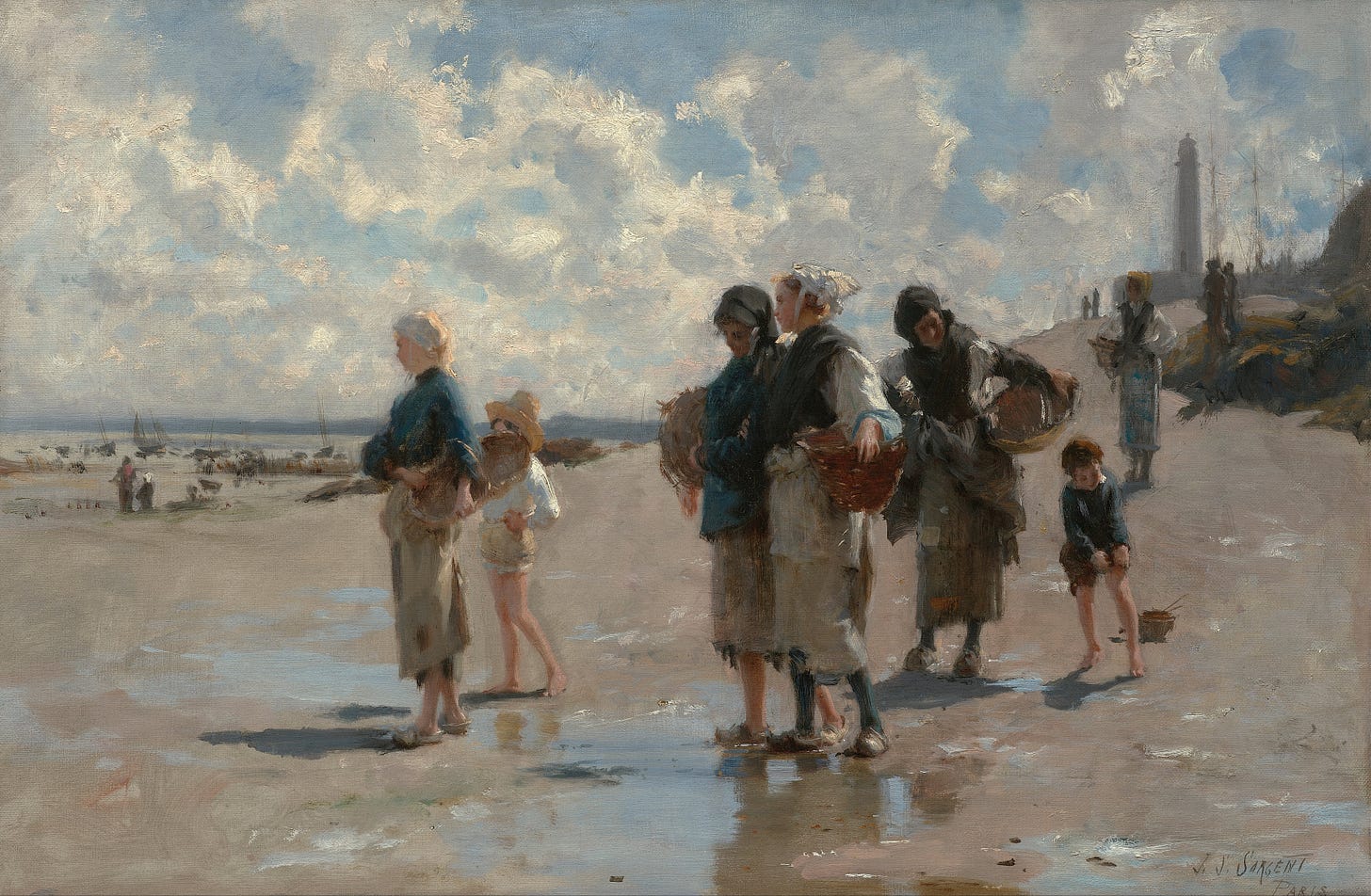 Fishing for Oysters at Cancale (1878)