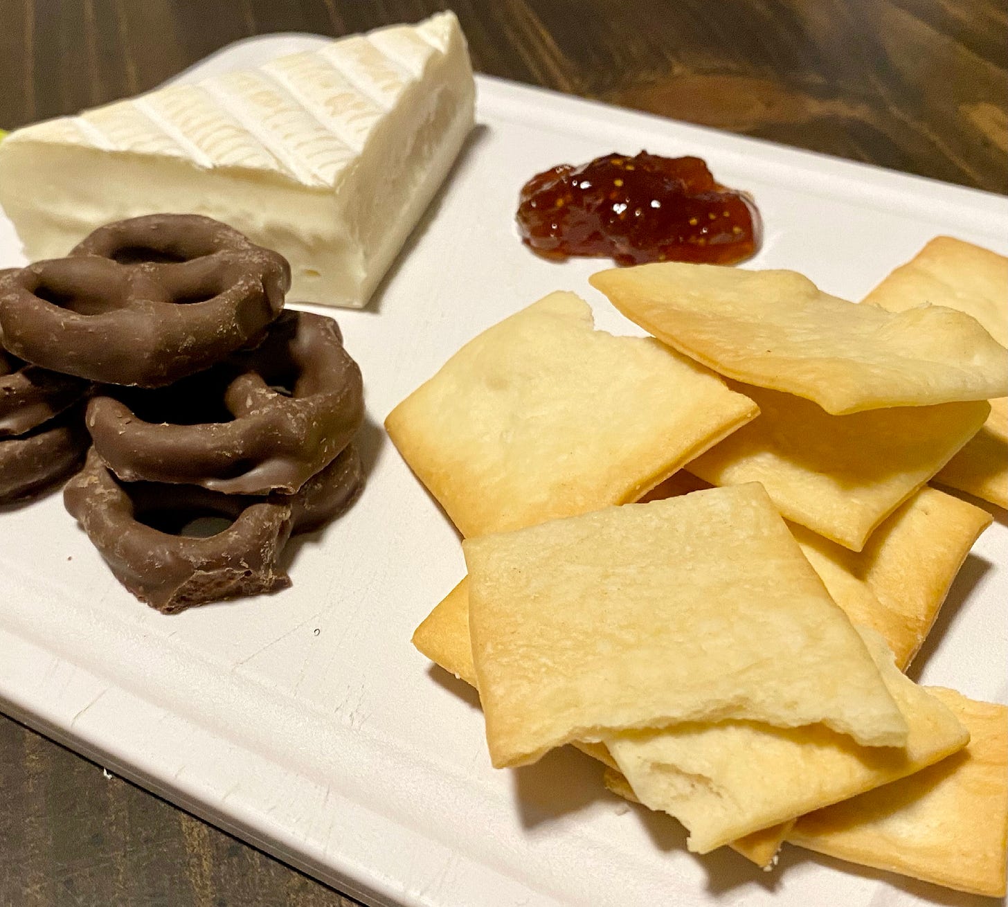 Small dessert cheese plate with Robiola Bosina