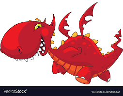 Funny dragon Royalty Free Vector Image - VectorStock