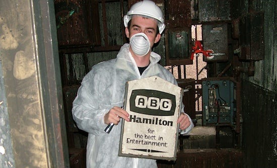 Gordon Barr inside the Hamilton ABC