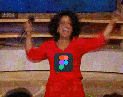 Oprah giveaway GIF with a Figma logo on top of Oprah