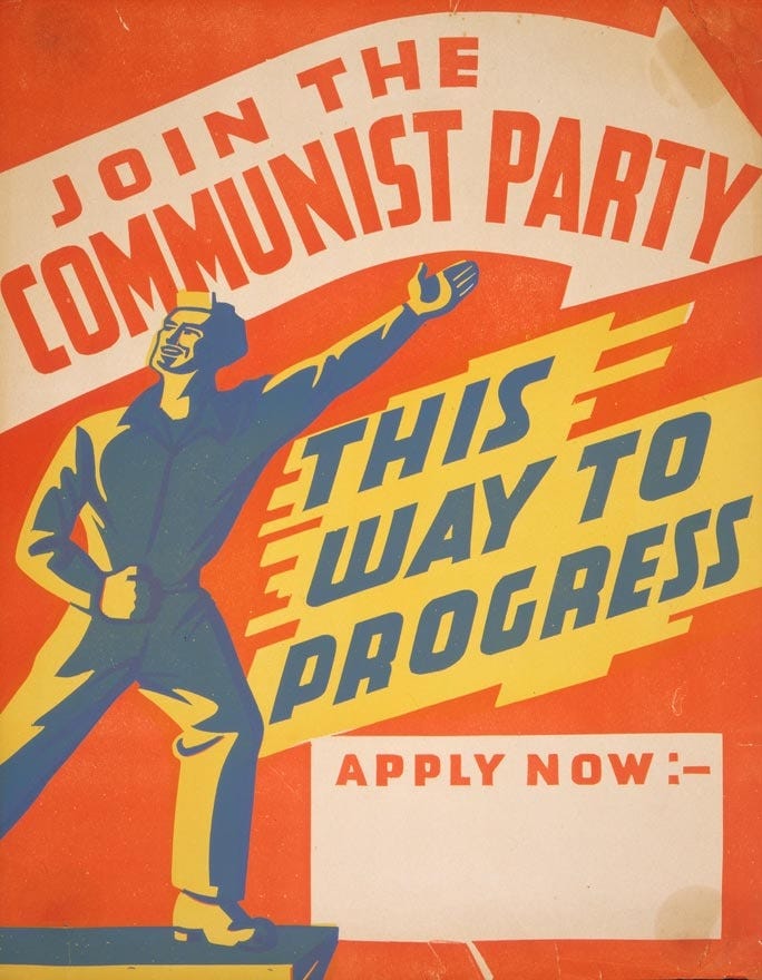 Communist Party poster, 1940s | NZHistory, New Zealand history online