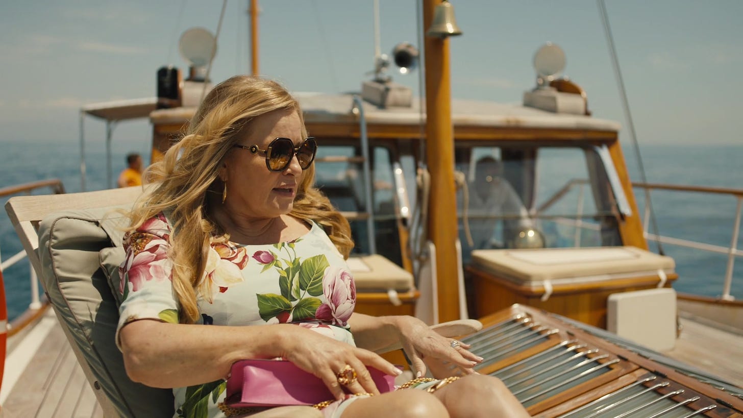 Versace Women's Sunglasses Of Jennifer Coolidge As Tanya McQuoid In The  White Lotus S02E01 "Ciao" (2022)