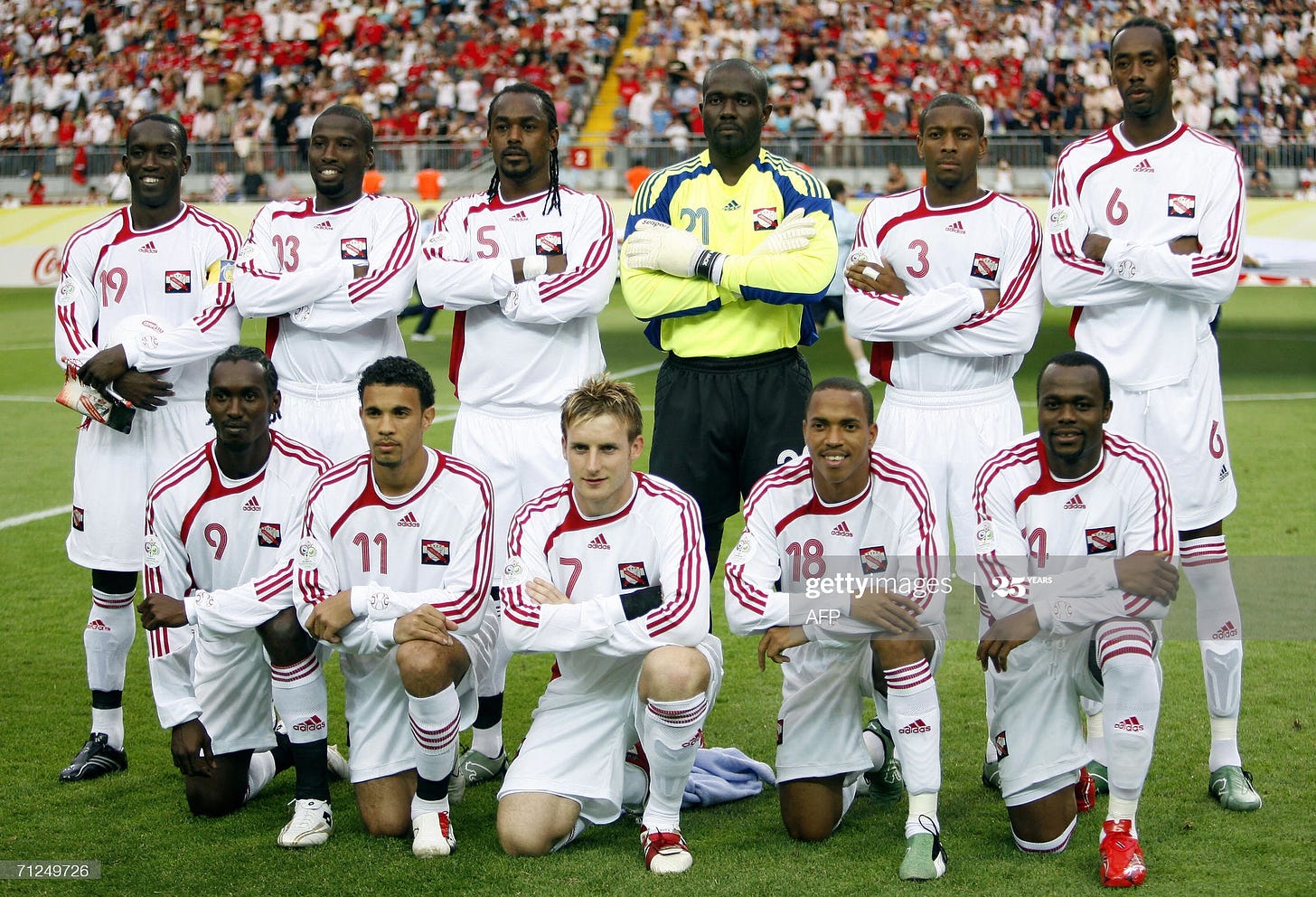 Members of the Trinidad and Tobago team : News Photo