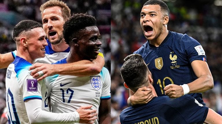 England vs France, World Cup 2022 quarter-final showdown: Tactics, styles,  form and player stats | Football News | Sky Sports