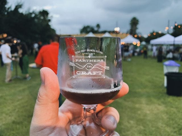 Beer cup from Texas Craft Brewers Festival