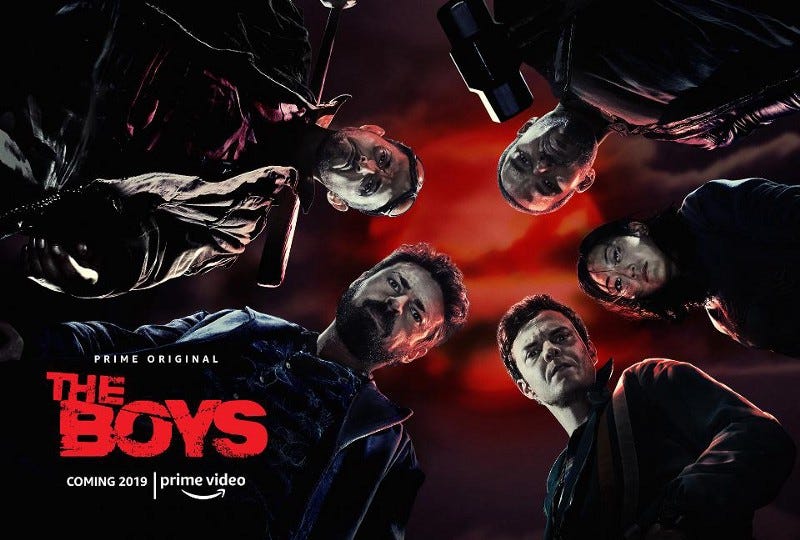 Promotional slide for amazon series The Boys