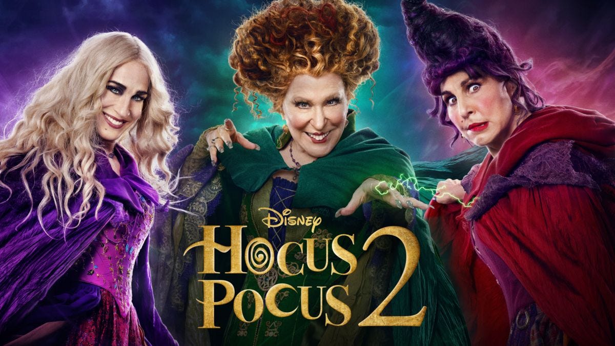 Hocus Pocus 2 Review | Double Take TV Reviews on Substack | Jess Spoll