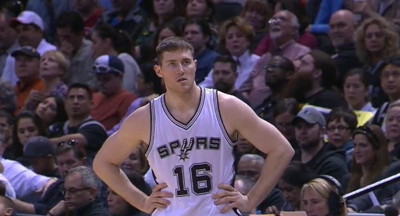 Aron Baynes of the San Antonio Spurs